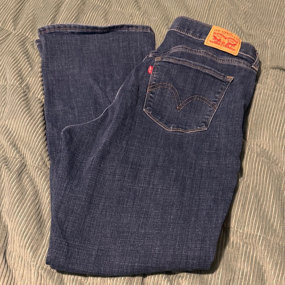Levi's Women's Deep Indigo Straight Leg Jeans